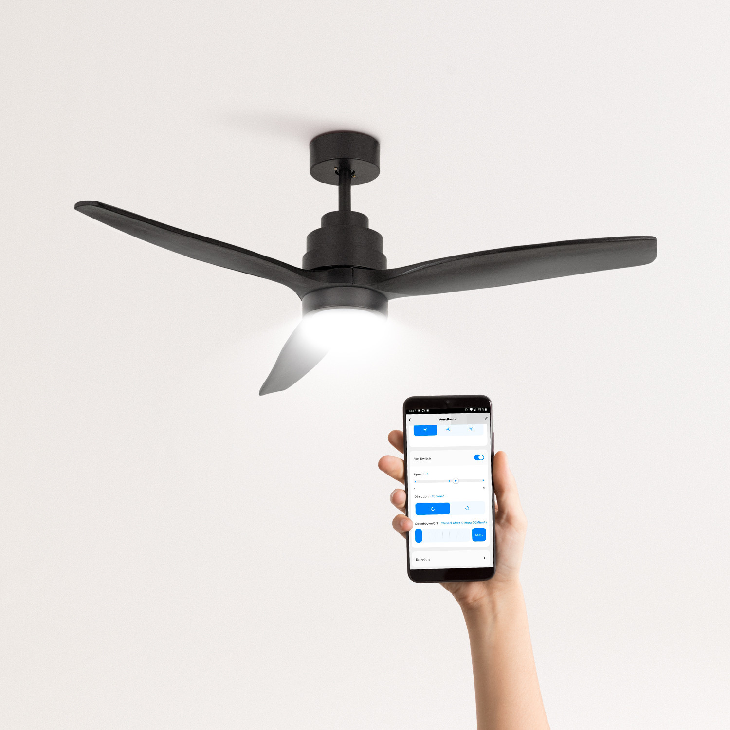Windstylance Dc Black Ceiling Fan Create Ikohs Windstylance Dc Black Ceiling Fan Create Ikohs