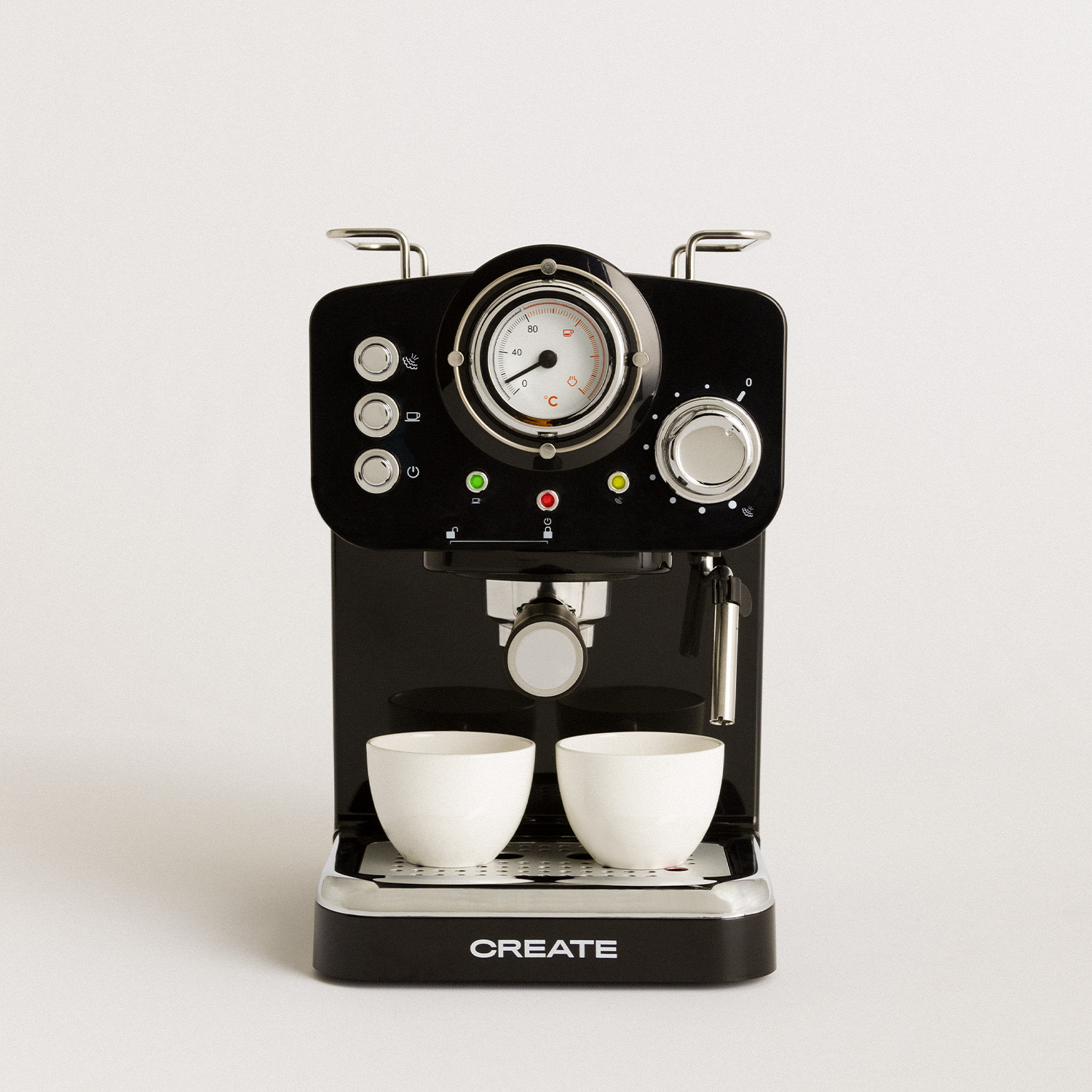 Pack - THERA Kaffeemaschine Espresso + RETRO FRIDGE 50 Vintage - Create