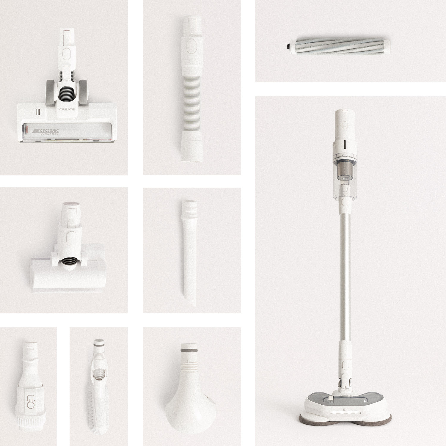 CYCLONIC DC-FLUX MOP TOOL 18,5 V - Staubsauger und doppelter - Create Ikohs