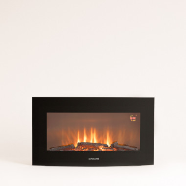 ELECTRIC FIRE L - Chimenea Eléctrica de pantalla curva de 35'' - Create