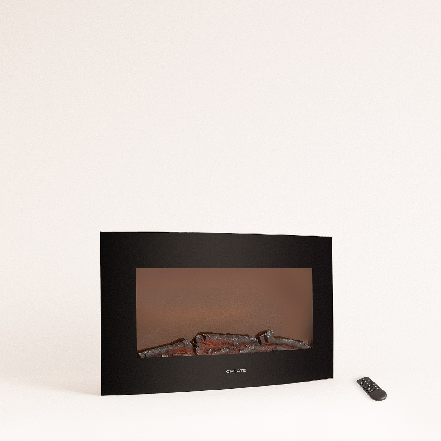 ELECTRIC FIRE M - Chimenea Eléctrica de pantalla curva de 28'' - Create