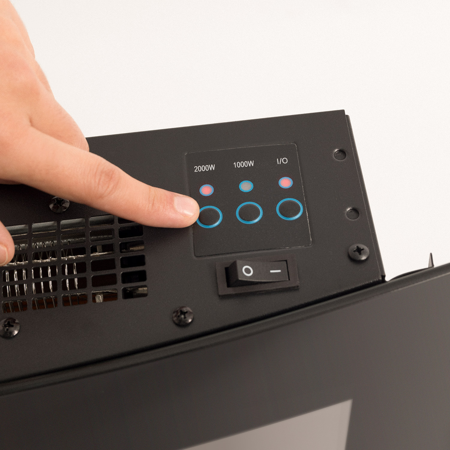 ELECTRIC FIRE L - Chimenea Eléctrica de pantalla curva de 35'' - Create