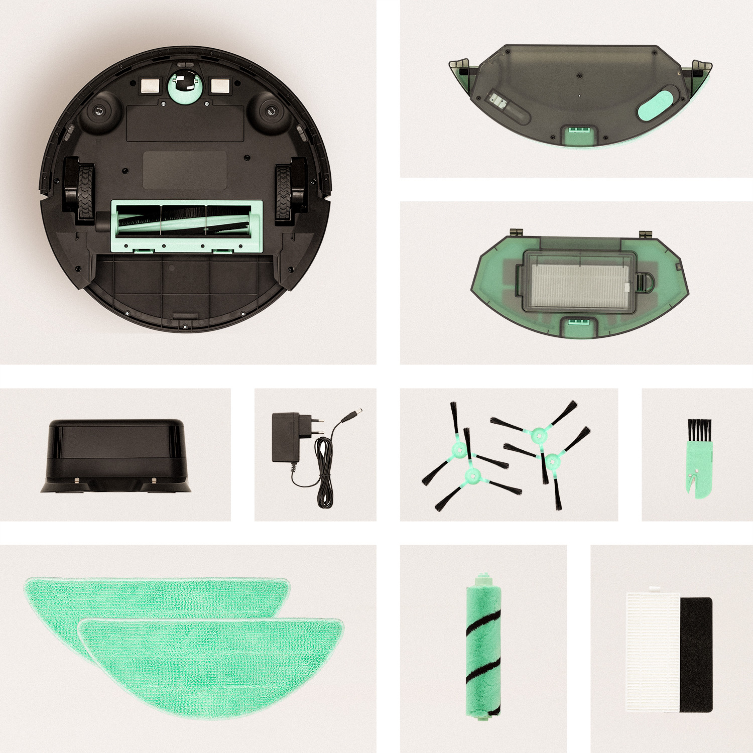 PACK Robot Aspirateur Laser NETBOT LS23 ENDURANCE + Brosse Centrale