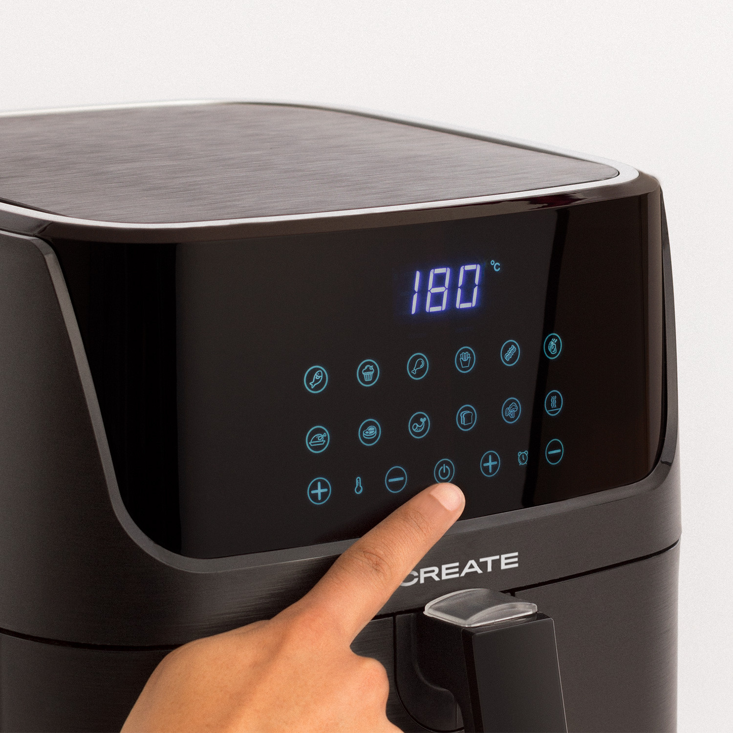 Pack fryer air smart 5 5l olievrije heteluchtfriteuse 5 5l accessoires create ikohs