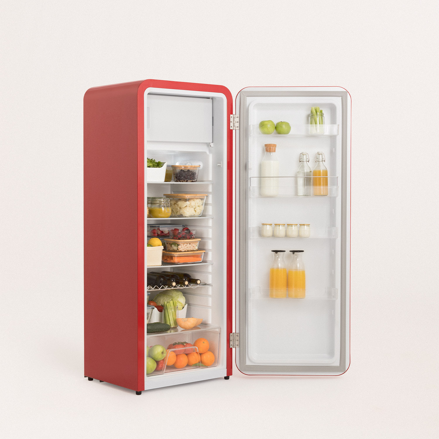 RETRO FRIDGE 150 ROSE GOLD Fridge Create Ikohs